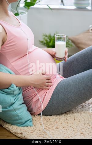 Pregnant women happy Stock Photo