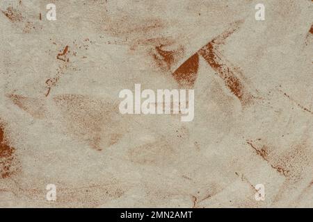 Abstract gray brown background with cocoa powder on gray stone Stock Photo