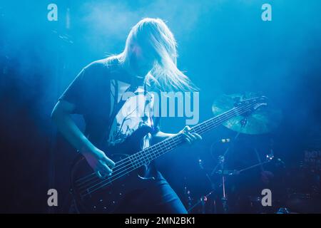 Copenhagen, Denmark. 29th, January 2023. The Canadian deathcore band Angelmaker performs a live concert at Hotel Cecil in Copenhagen. (Photo credit: Gonzales Photo - Peter Troest). Stock Photo