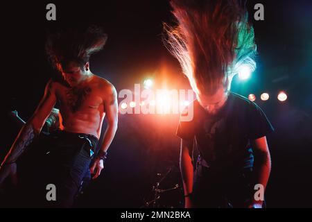 Copenhagen, Denmark. 29th, January 2023. The Canadian deathcore band Angelmaker performs a live concert at Hotel Cecil in Copenhagen. (Photo credit: Gonzales Photo - Peter Troest). Stock Photo