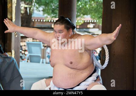 Tokyo, Japan. 30th Jan, 2023. Grand sumo champion Yokozuna 