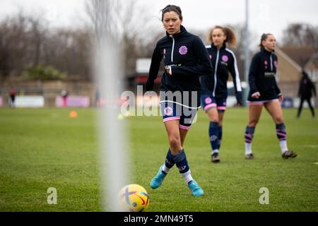 Lucy Monkman (14 Dulwich Hamlet) during warm up Stock Photo
