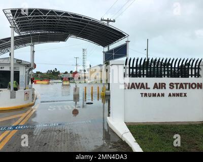 KEY WEST, Fla. (Sept. 28, 2022) Hurricane Ian flooding hits Naval Air Station Key West, Sept. 28. Stock Photo