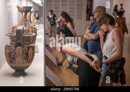 Greek art, collection of the National Archaeological Museum of Taranto. Museo Nacional de Bellas Artes, Buenos Aires, Argentina Stock Photo