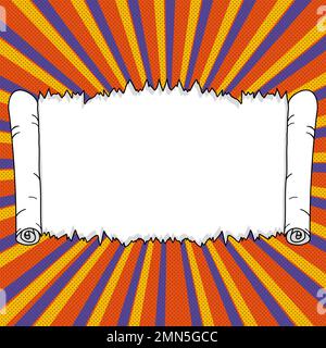 Comics Design Frames. Photo Frame Set With Explosion Bubbles For Add Collage, Funny Cute Comic Photos Collection For Promotion Stock Vector