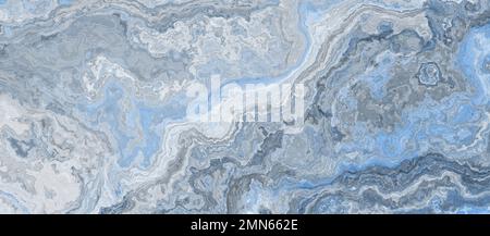 High resolution blue and white marble tile. Abstract texture and background. 2d illustration Stock Photo