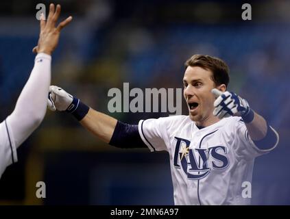 Tampa Bay Rays' Matt Duffy wears pink accessories to commemorate Mother's  Day during a baseball game against the Baltimore Orioles, Sunday, May 13,  2018, in Baltimore. (AP Photo/Patrick Semansky Stock Photo - Alamy