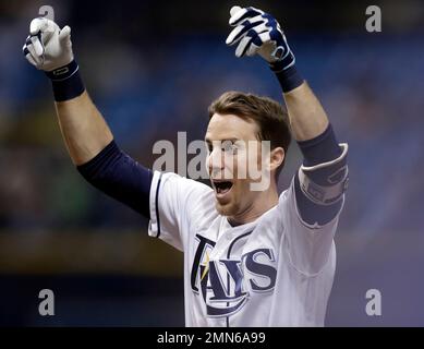 Tampa Bay Rays' Matt Duffy wears pink accessories to commemorate Mother's  Day during a baseball game against the Baltimore Orioles, Sunday, May 13,  2018, in Baltimore. (AP Photo/Patrick Semansky Stock Photo - Alamy