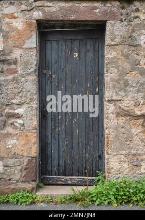 Back gate entrance to terrace house Stock Photo