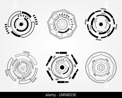 Gears wheel doodle icon vector. Round wheel metal symbol company for ...