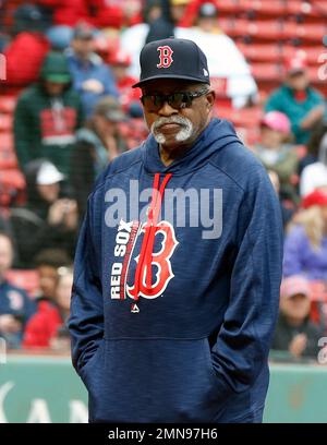 Luis Tiant, Boston Red Sox pitcher, escorts his wife, Maria, from
