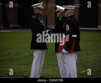 General David H. Berger, 36th Commandant of the Marine Corps, and Sgt ...