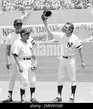 Holy Cow Gift Knocks Phil Rizzuto Over! Yankee Stadium 