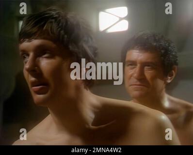 London.UK. George Baker (as Tiberius) and Ian Ogilvy (as Drusus) in a