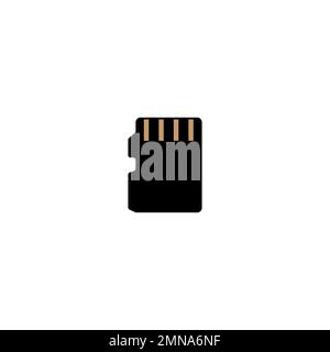 SD card vector icon illustration sign for web and design Stock Photo