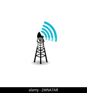 Network tower icon,vector illustration simple design. Stock Photo