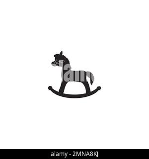 children's toy pony vector icon illustration logo design Stock Photo