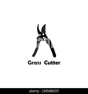 Grass cutter icon vector illustration simple design Stock Photo