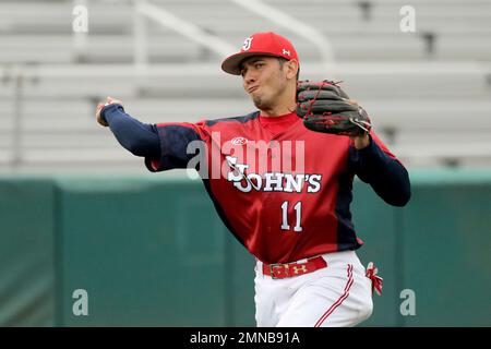 St. John's John Valente #11 in action against Liberty during an NCAA ...