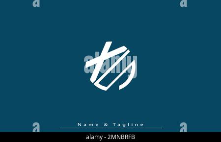 Alphabet letters Initials Monogram logo XS , SX Stock Vector