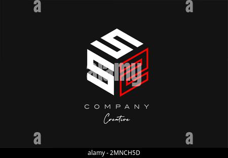 Y red line three letter cube alphabet letter logo icon design. Creative ...