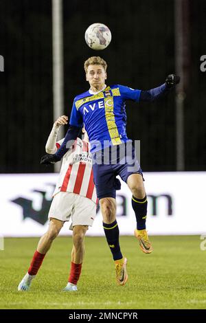 EINDHOVEN - 30-01-2023, Dev Hertgand. Dutch football, Keuken Kampioen ...