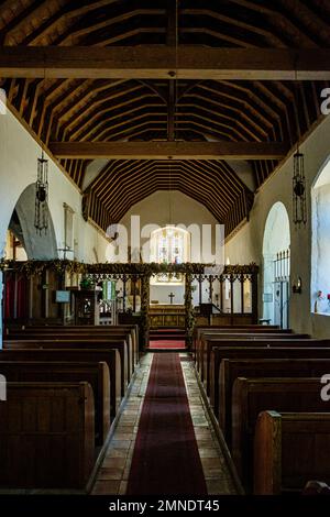 St Thomas the Apostle Church, Harty Ferry Road, Leysdown-on-Sea, Kent, England Stock Photo