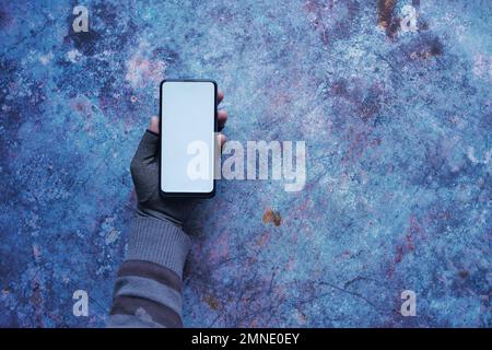 hacker hand stealing data from smart phone  Stock Photo