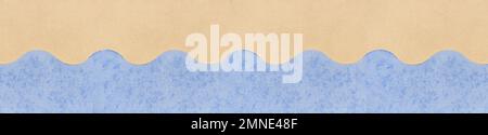 Blue wave pattern in a smooth stone slab Stock Photo