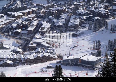 The Ineos Club House in the ski resort of Courchevel in the French Alps.  INEOS Stock Photo - Alamy