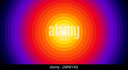 Radial red to blue lines abstract design. Stock Vector