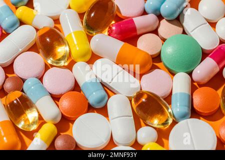 minimal medicinal pills composition (1). Beautiful photo Stock Photo