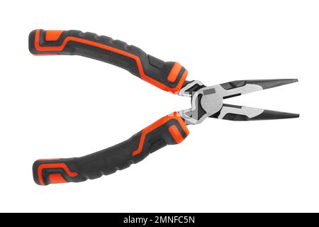 Long nose pliers isolated on a white background Stock Photo