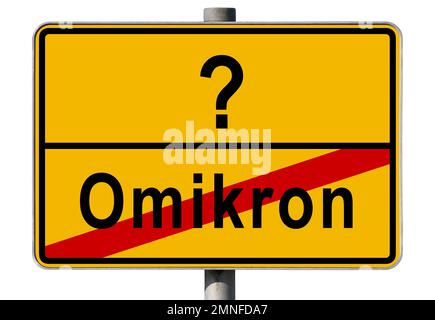 Symbolic image, end of the Omicron variant, which variant comes next, Corona crisis, Germany Stock Photo
