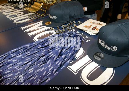 New York, USA. 30th Jan, 2023. Atmosphere at the Modelo and Brooklyn Nets Hall of Fame pop up gallery and sneaker event at Barclay's Center in New York, NY, on January 30, 2023. (Photo by Efren Landaos/Sipa USA) Credit: Sipa USA/Alamy Live News Stock Photo