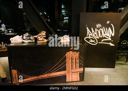 New York, USA. 30th Jan, 2023. Atmosphere at the Modelo and Brooklyn Nets Hall of Fame pop up gallery and sneaker event at Barclay's Center in New York, NY, on January 30, 2023. (Photo by Efren Landaos/Sipa USA) Credit: Sipa USA/Alamy Live News Stock Photo