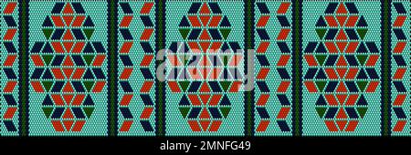 A traditional ornament of the peoples and countries of Australian, in which saturated colors attract luck and wealth. Women's woven carpets with ornam Stock Vector