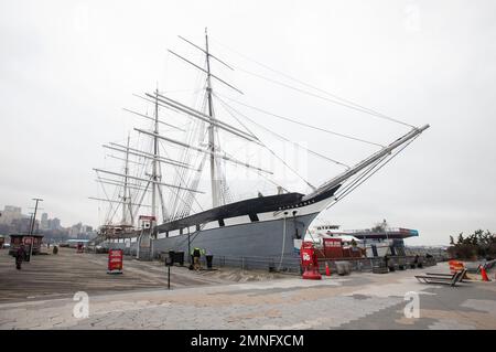 Sail ship Wavertree, New York city, USA Stock Photo