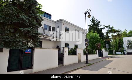 Warsaw, Poland. 19 June 2022. Stary Zoliborz is a kind of peaceful enclave and a mixture of small architectural wonders. Functionality, aesthetics and Stock Photo