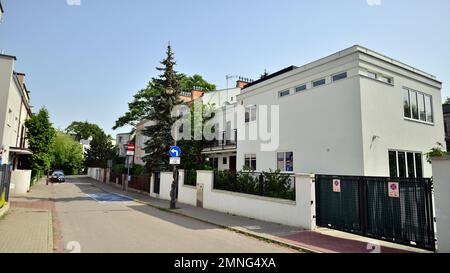 Warsaw, Poland. 19 June 2022. Stary Zoliborz is a kind of peaceful enclave and a mixture of small architectural wonders. Functionality, aesthetics and Stock Photo