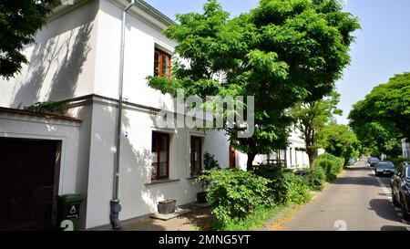 Warsaw, Poland. 19 June 2022. Stary Zoliborz is a kind of peaceful enclave and a mixture of small architectural wonders. Functionality, aesthetics and Stock Photo