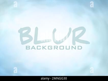 Abstract silver grey light blue blurred background. Pale vector graphic pattern Stock Vector