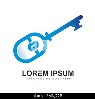Mouse Key Computer Logo Vector Icon Sign illustration in white background isolated Stock Vector
