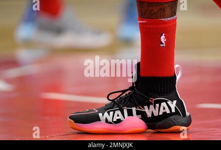 Washington Wizards guard John Wall s shoes are seen during the first half of an NBA basketball game against the Charlotte Hornets Saturday March 31 2018 in Washington. AP Photo Nick Wass Stock Photo