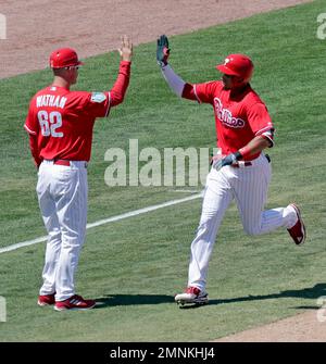 Dusty Wathan Game Used Jersey 2018 Phillies Third Base Coach