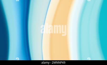 Striped background, blue yellow white waves, summer abstract sea sand sky stylized pattern Stock Photo