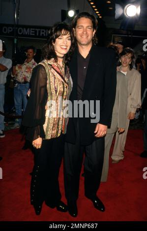 Sela Ward at the premiere of The Fugitive at Mann's Village Theater in ...