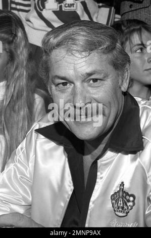 Jerry Buss at the Save Your Sports Telethon at KHJ TV Studios in Los Angeles, California on November 22, 1980. Credit: Ralph Dominguez/MediaPunch Stock Photo