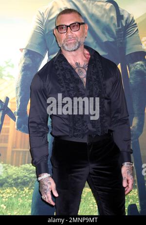 New York, NY, USA. 30th Jan, 2023. Dave Bautista at the NY premiere of Knock At The Cabin at Jazz at Lincoln CenterÕs Frederick P. Rose Hall in New York City on January 30, 2023. Credit: Rw/Media Punch/Alamy Live News Stock Photo