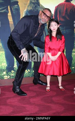 NEW YORK, NY - JANUARY 30: Dave Bautista and Kristen Cui at the NY premiere of Knock At The Cabin at Jazz at Lincoln CenterÕs Frederick P. Rose Hall in New York City on January 30, 2023. Credit: RW/MediaPunchNEW YORK, NY - JANUARY 30: Dave Bautista at the NY premiere of Knock At The Cabin at Jazz at Lincoln CenterÕs Frederick P. Rose Hall in New York City on January 30, 2023. Credit: RW/MediaPunchNEW YORK, NY - JANUARY 30: Dave Bautista at the NY premiere of Knock At The Cabin at Jazz at Lincoln CenterÕs Frederick P. Rose Hall in New York City on January 30, 2023. Credit: RW/MediaPunch Stock Photo